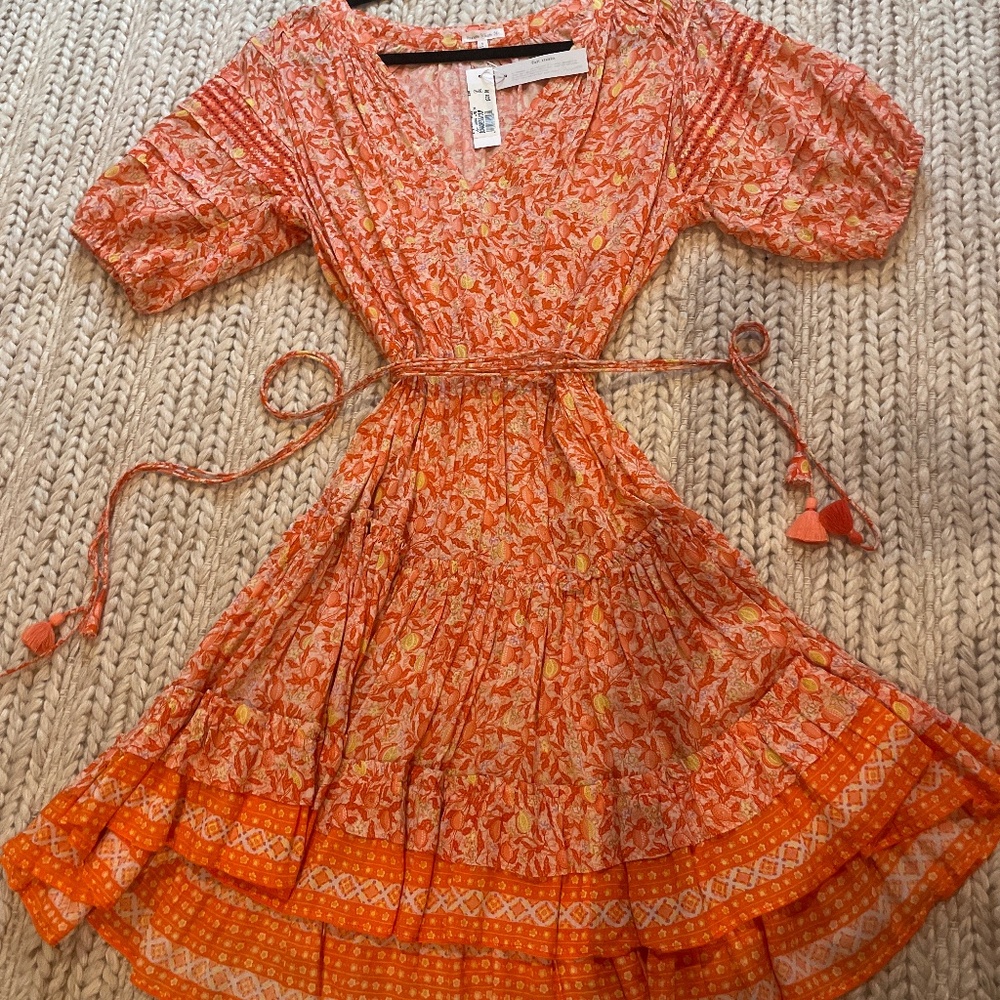 POUPETTE ST BARTH Bona Lemon Print Mini Dress